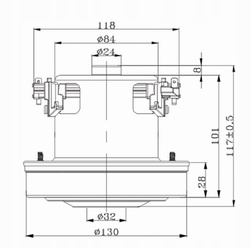 Silnik odkurzacza ELECTROLUX 1800W