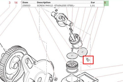 śruba sitka zaparzacza   259503