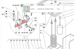 uszczelka elektrozaworu instant ( 5 szt ) 0V3554