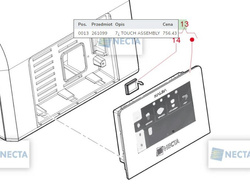 wyświetlacz dotykowy Necta KALEA  - 261099