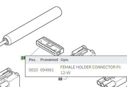 wtyczka płyty CPU 12 pinowa - 094961