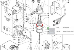 uszczelka bojlera espresso 600cc Necta - 099748