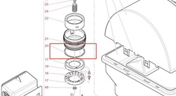 uszczelka młynka  - 095805